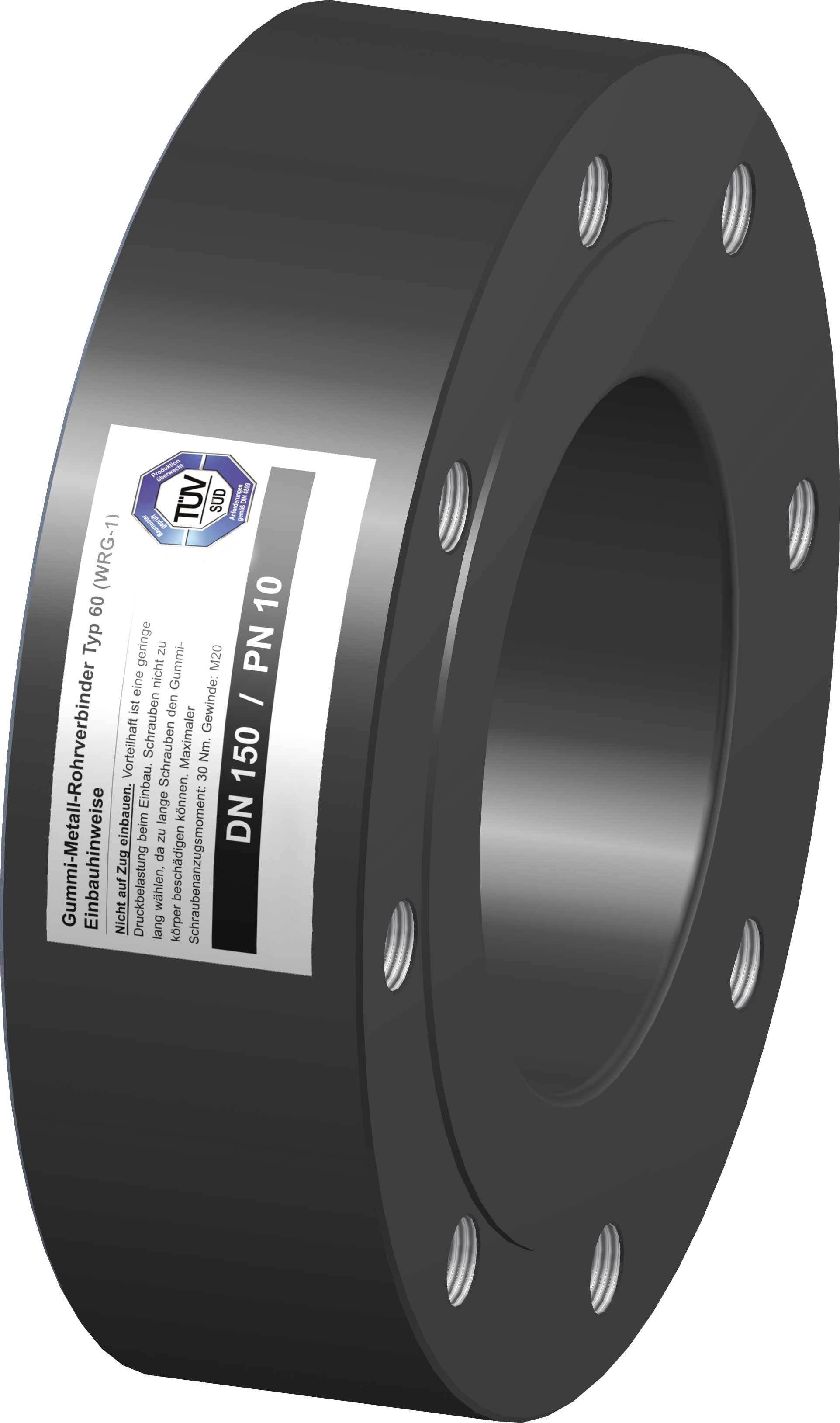 Racord ptr conducta din cauciuc - WRG